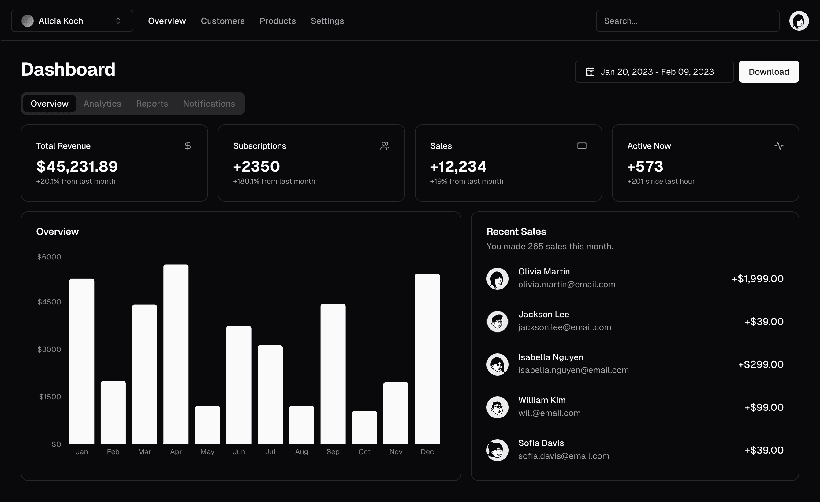 UI Components Preview